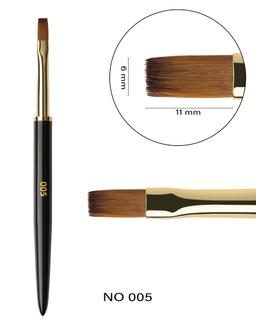 Brush F.O.X  Nail Art 005 "Flat" (flat square shape)