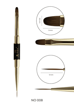 Brush F.O.X  Nail Art 008 Double