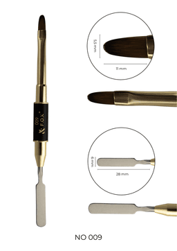 Brush F.O.X  Nail Art 009 Double for Acrylgel