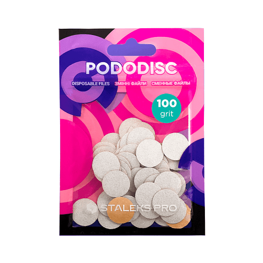Jednorázové pilníky pro pedikúru PODODISC STALEKS PRO S 100 grit (50 kus)