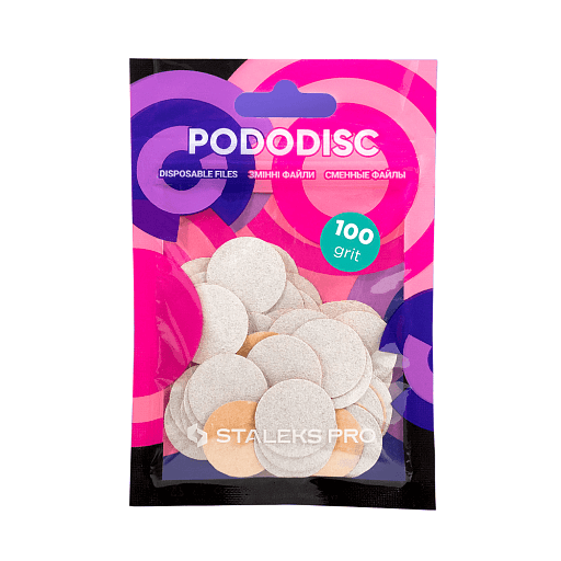 Jednorázové pilníky pro pedikúru PODODISC STALEKS PRO M 100 grit (50 kus)