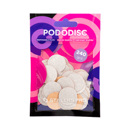 Jednorázové pilníky pro pedikúru PODODISC STALEKS PRO M 240 grit (50 kus)