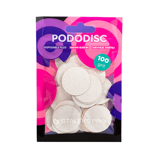 Jednorázové pilníky pro pedikúru PODODISC STALEKS PRO L 100 grit (50 kus)