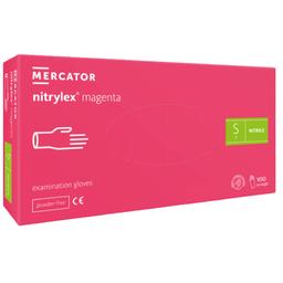Nitrilové rukavice magenta 100ks S