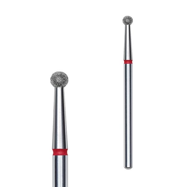 Diamantová frézka "Kulička", červená průměr 2,7mm FA01R027