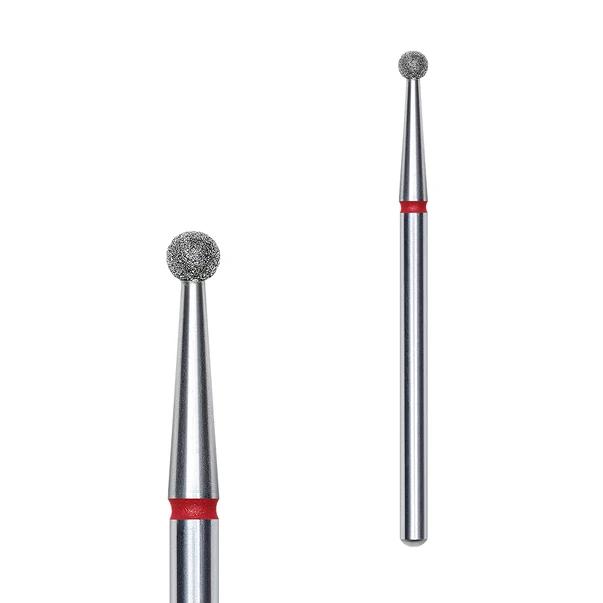 Diamantová frézka "Kulička", červená průměr 2,5mm FA01R025