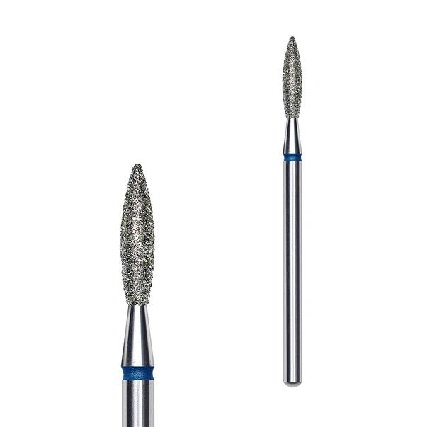 Diamantová fréza "Plamen" modrá, průměr 2,3 mm / pracovní část 10mm FA10B023/10
