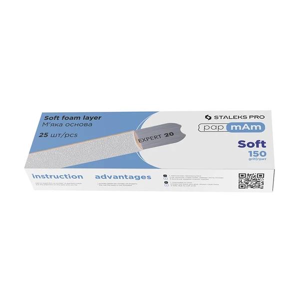 Jednorázové bílé rovný pilníký papMam EXPERT 20 150 grit 25kus DFCE-20-150
