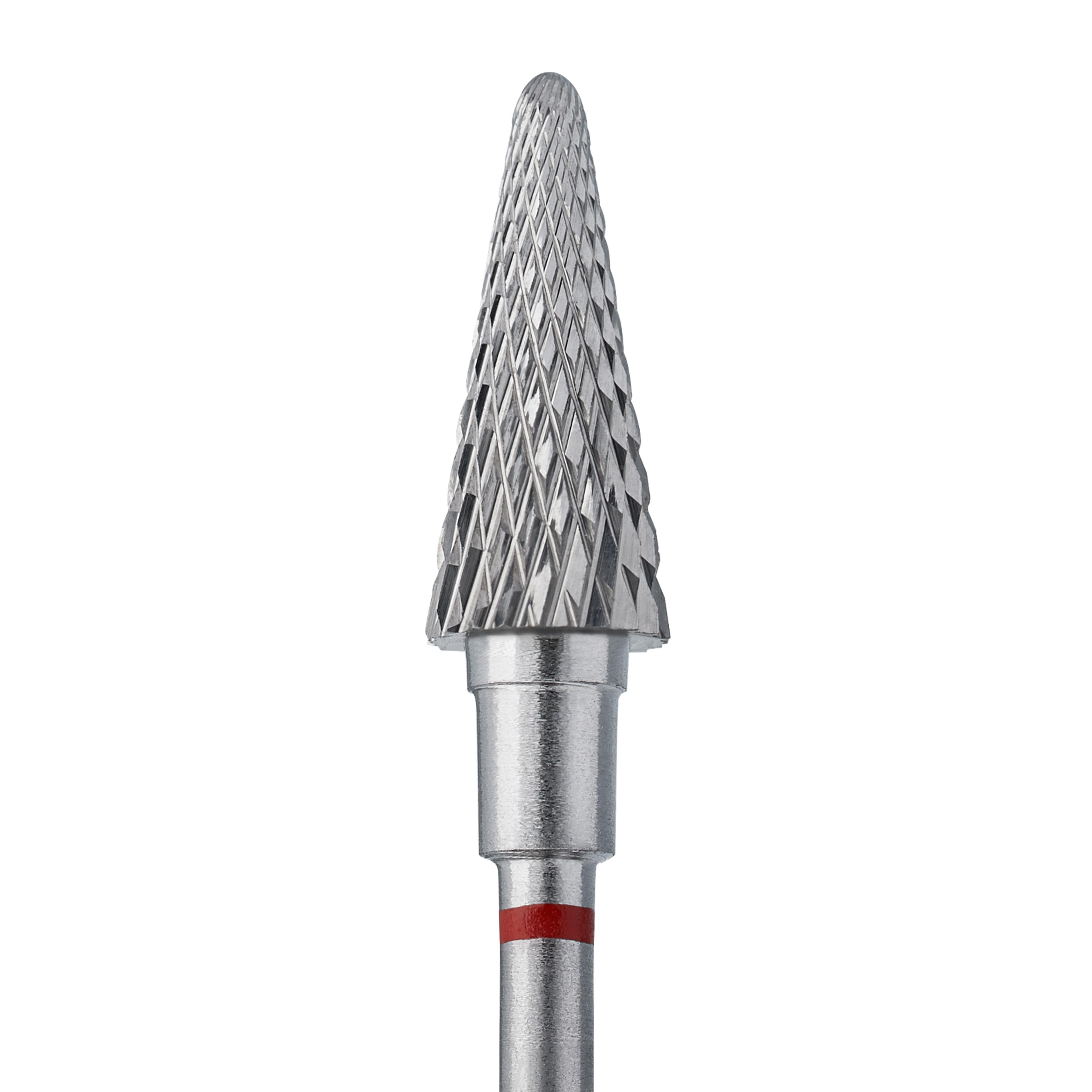 Karbidová fréza na nehty Staleks EXPERT kužel red, Ø 6 mm, 14 mm FT71R060/14