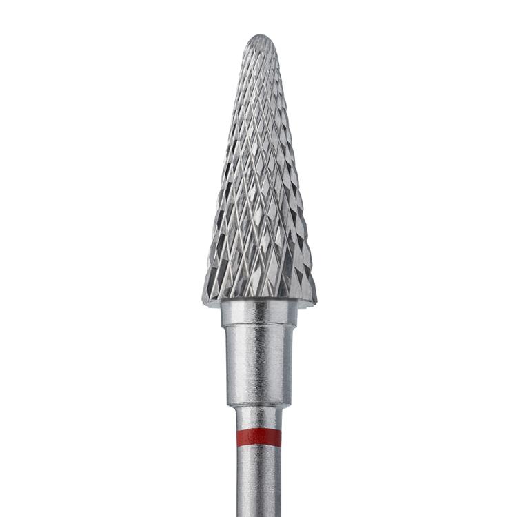 Karbidová fréza na nehty Staleks EXPERT kužel red, Ø 6 mm, 14 mm FT71R060/14