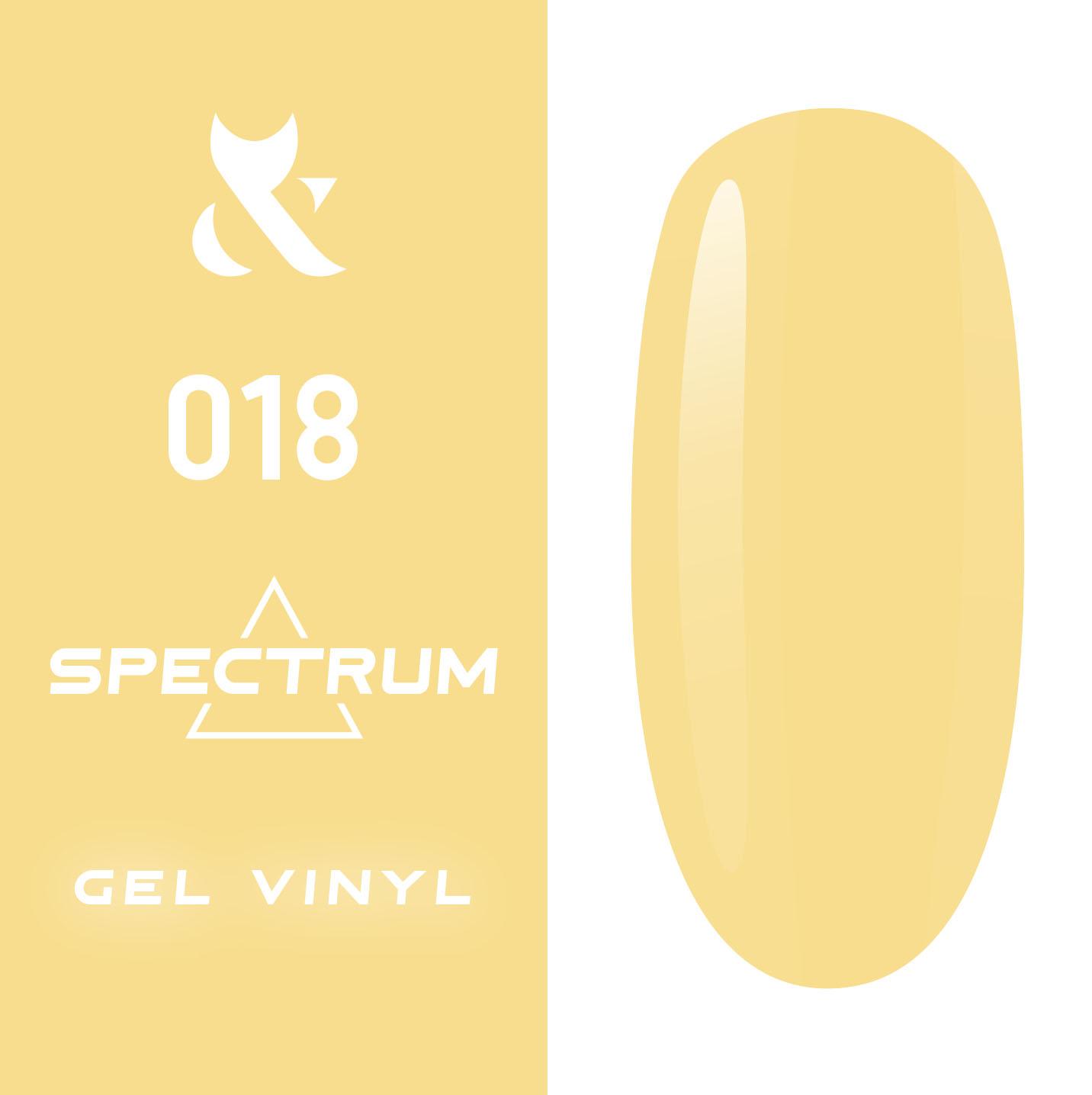 F.O.X gel-polish gold Spectrum 018, 7 ml