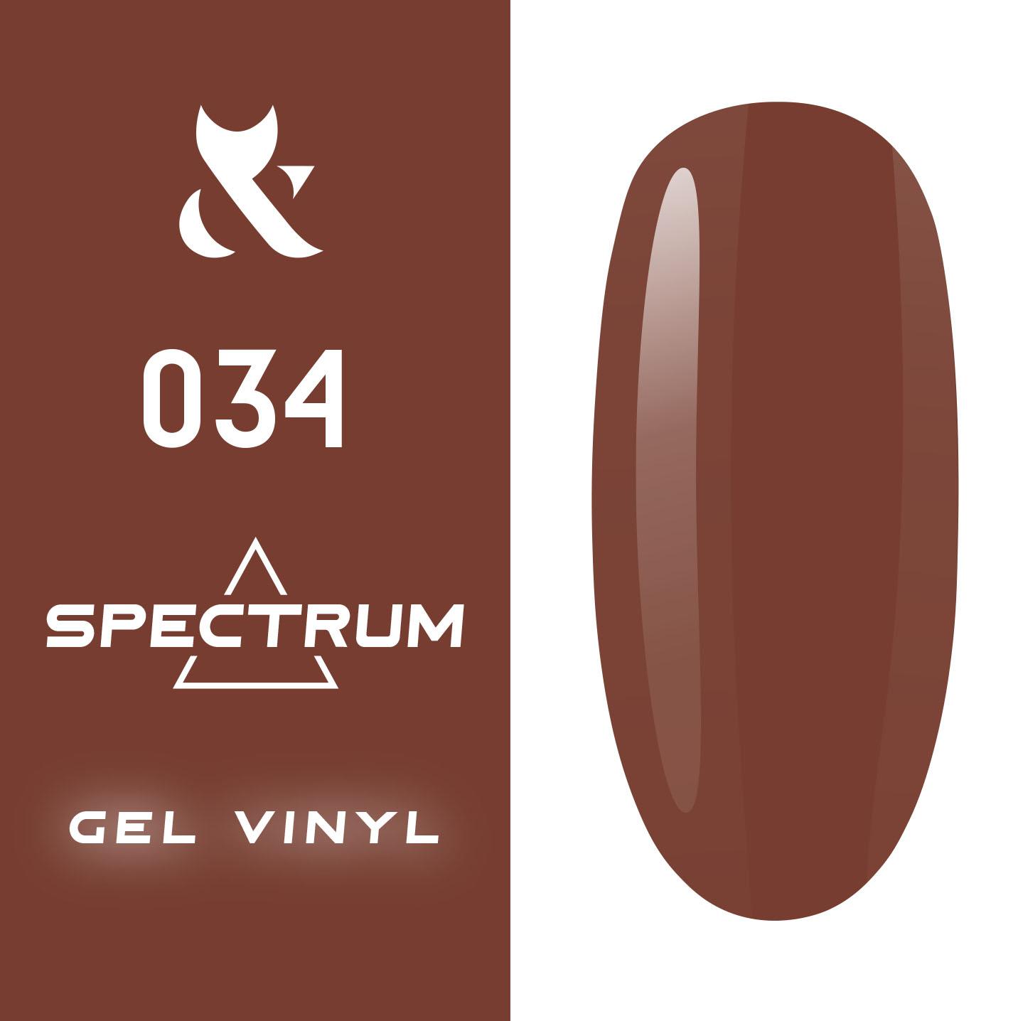 F.O.X gel-polish gold Spectrum 034, 7 ml