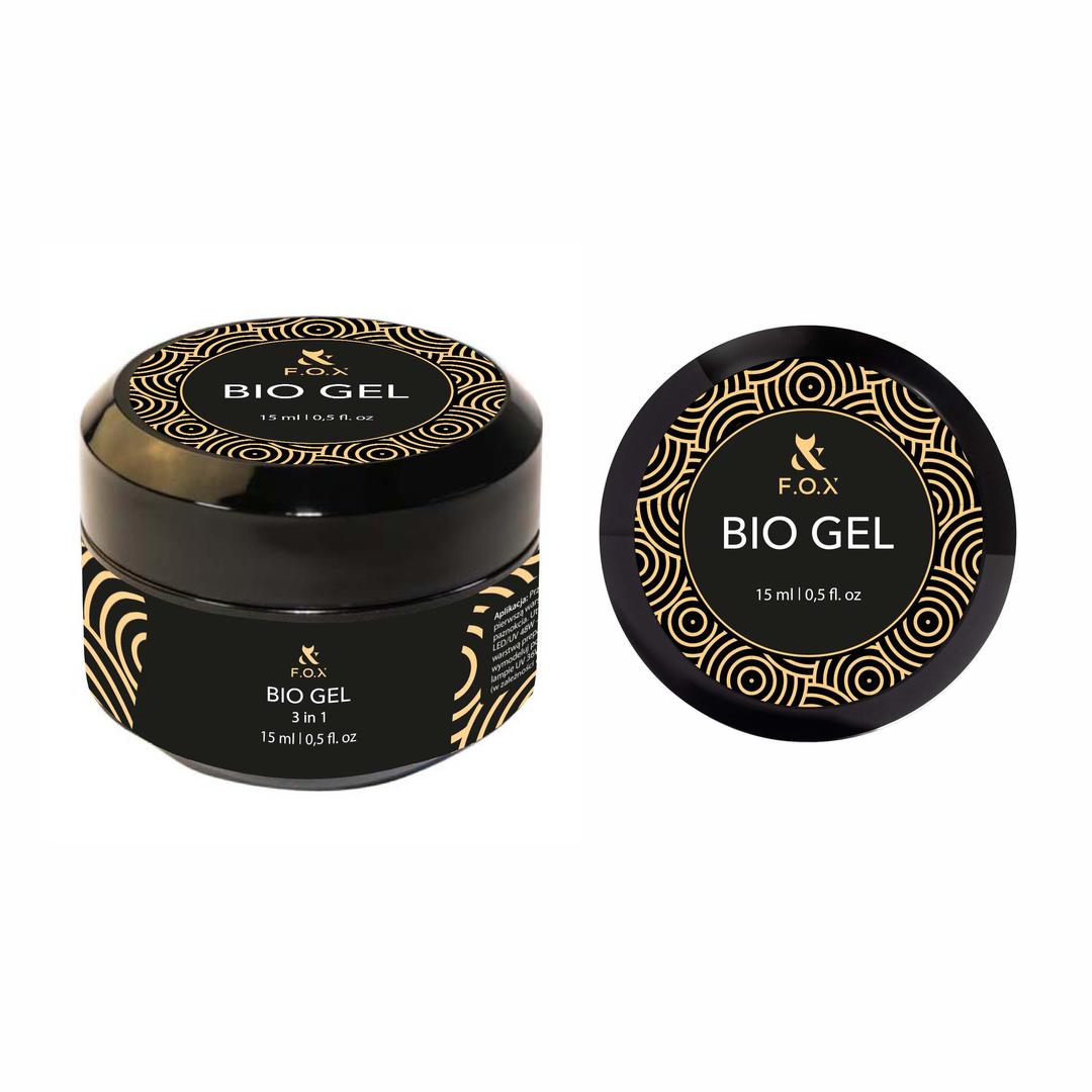 F.O.X Bio gel (3 in 1 Base/Top/Builder), 15 ml