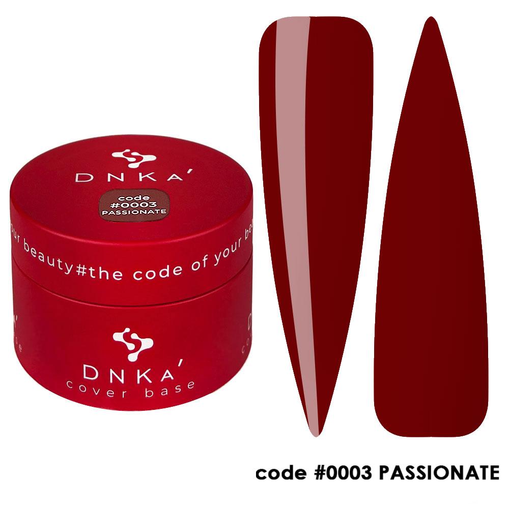 RUBBER BASE FRENCH "DNKa" (cover), 30 ml #0003 Passionate