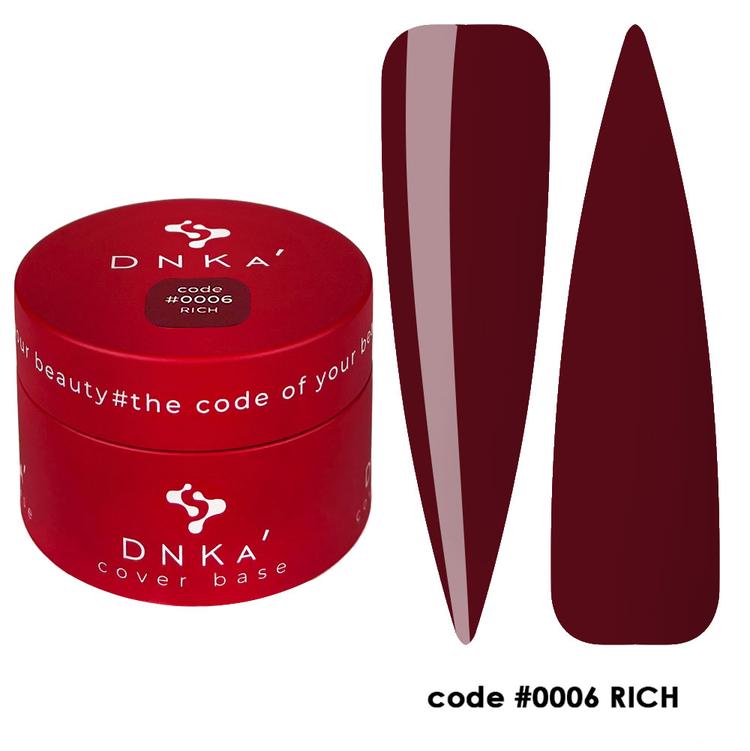 RUBBER BASE FRENCH "DNKa" (cover), 30 ml #0006 Rich