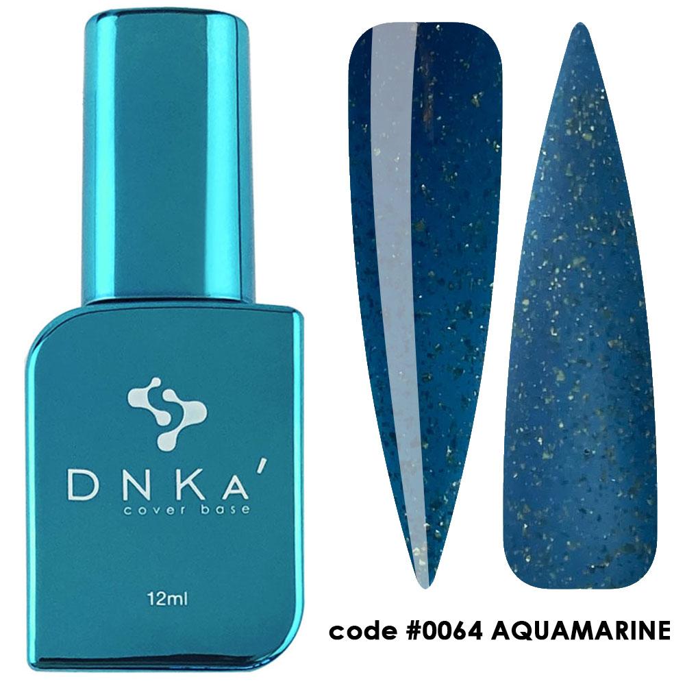 RUBBER BASE FRENCH "DNKa" (cover), 12 ml #0064 Aquamarine