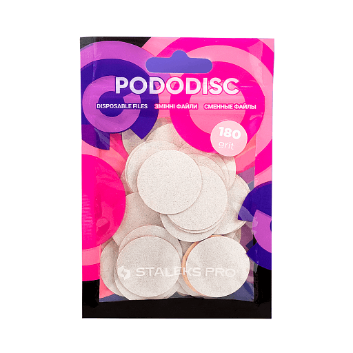 Jednorázové pilníky pro pedikúru PODODISC STALEKS PRO L 180 grit (50 kus)