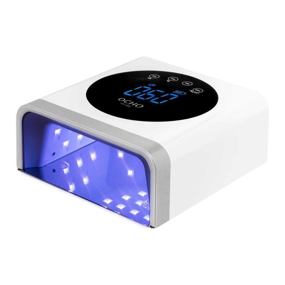 Lampa na nehty OCHO NAILS X22, 72 W, bezdrátová, bílá, se zrcadlovým dnem