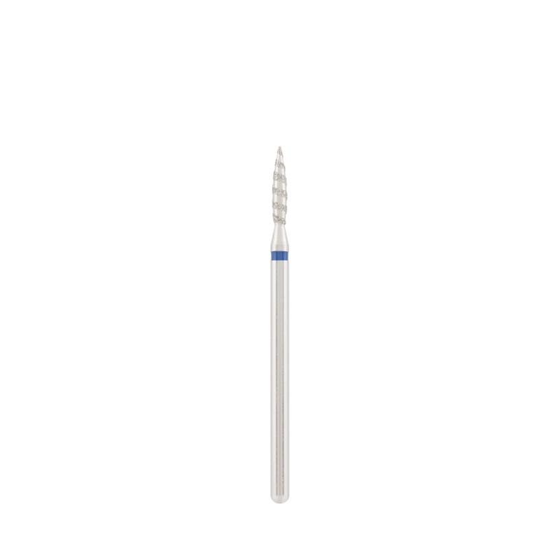 Divinity Diamantový brúsny nadstavec "tornado" safe blue L- 10,0 mm, 2,1 mm DBS-243B.021T