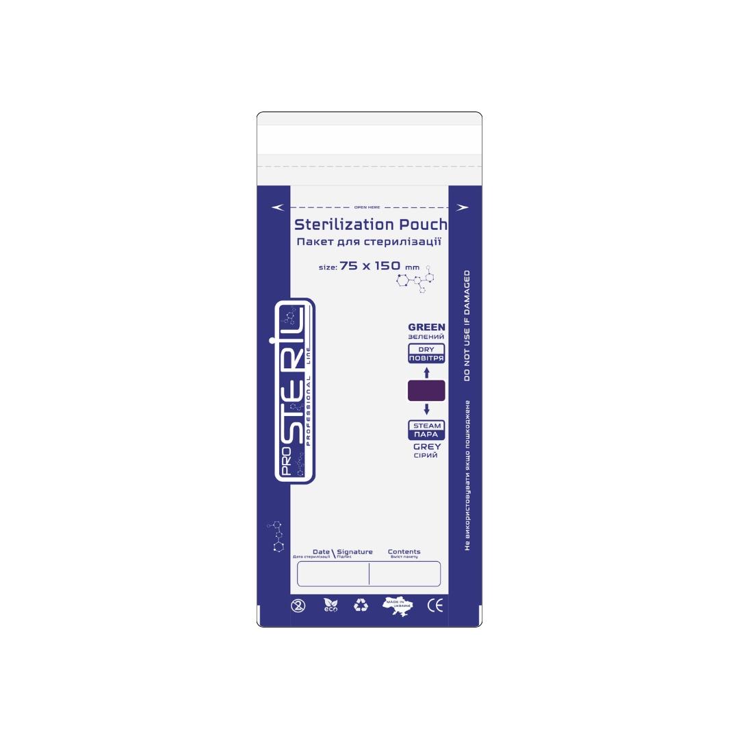 Sterilizační sáčky kombinované ProSteril Combi Premium White, 75 × 150 mm, 100 ks